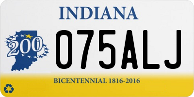 IN license plate 075ALJ