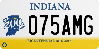 IN license plate 075AMG