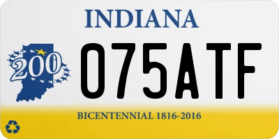 IN license plate 075ATF