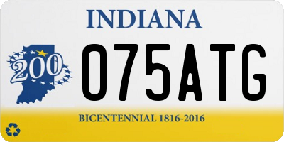 IN license plate 075ATG
