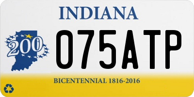 IN license plate 075ATP