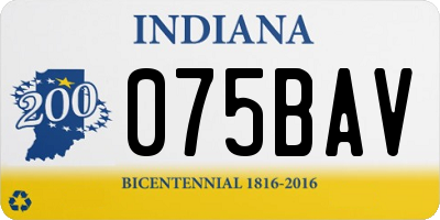IN license plate 075BAV