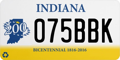 IN license plate 075BBK
