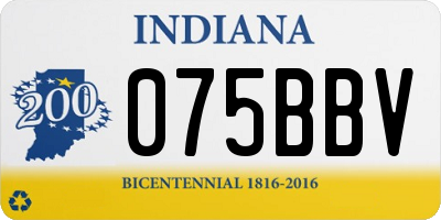 IN license plate 075BBV