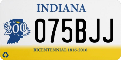 IN license plate 075BJJ