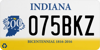 IN license plate 075BKZ