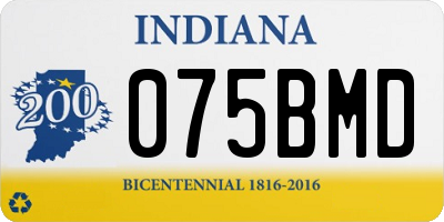 IN license plate 075BMD