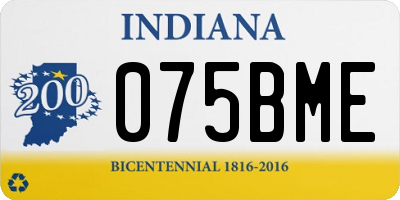 IN license plate 075BME