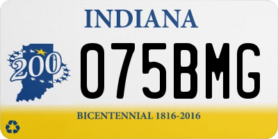 IN license plate 075BMG
