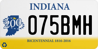 IN license plate 075BMH