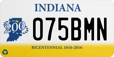 IN license plate 075BMN