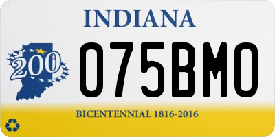 IN license plate 075BMO