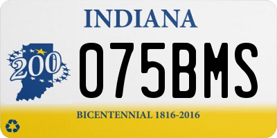 IN license plate 075BMS