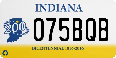 IN license plate 075BQB
