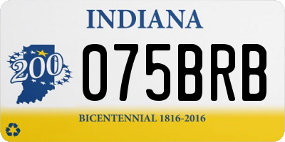 IN license plate 075BRB