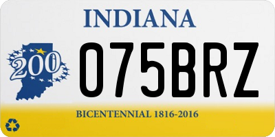 IN license plate 075BRZ