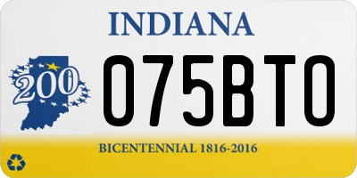 IN license plate 075BTO