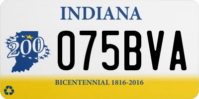 IN license plate 075BVA