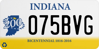 IN license plate 075BVG