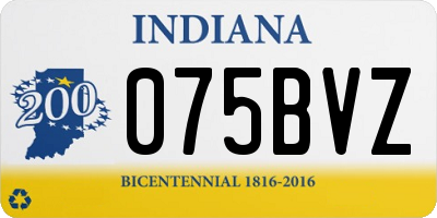 IN license plate 075BVZ