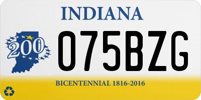 IN license plate 075BZG