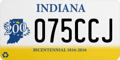 IN license plate 075CCJ