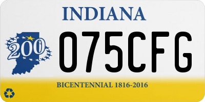 IN license plate 075CFG
