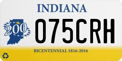 IN license plate 075CRH