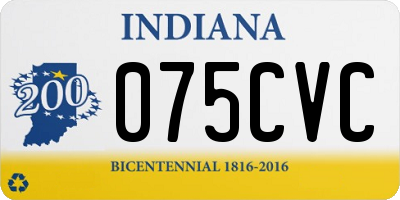 IN license plate 075CVC