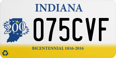 IN license plate 075CVF