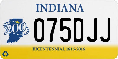 IN license plate 075DJJ