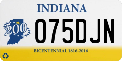 IN license plate 075DJN