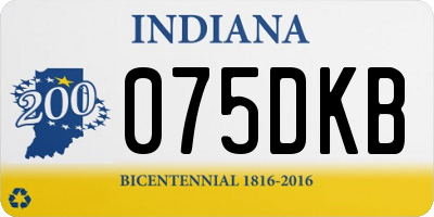IN license plate 075DKB