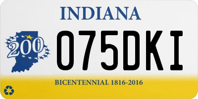 IN license plate 075DKI