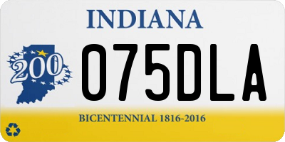 IN license plate 075DLA