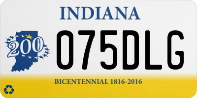 IN license plate 075DLG