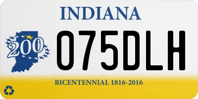 IN license plate 075DLH
