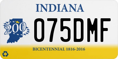 IN license plate 075DMF