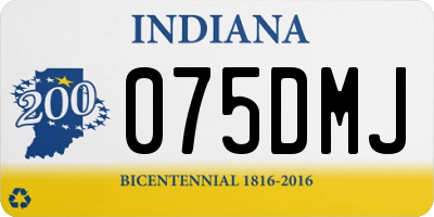 IN license plate 075DMJ