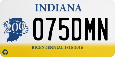 IN license plate 075DMN