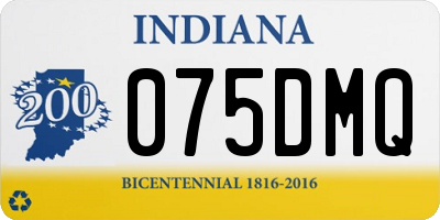 IN license plate 075DMQ