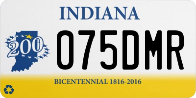 IN license plate 075DMR