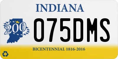 IN license plate 075DMS