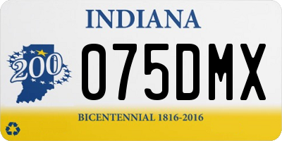 IN license plate 075DMX