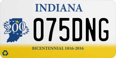 IN license plate 075DNG