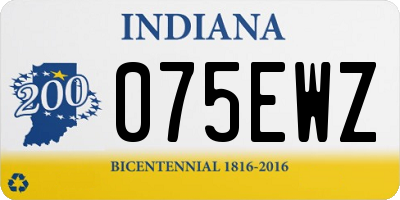 IN license plate 075EWZ