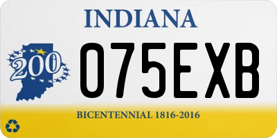 IN license plate 075EXB