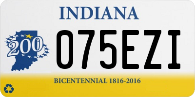 IN license plate 075EZI
