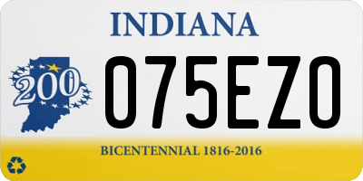 IN license plate 075EZO
