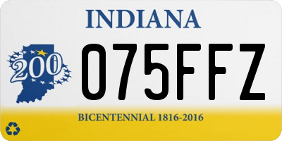 IN license plate 075FFZ